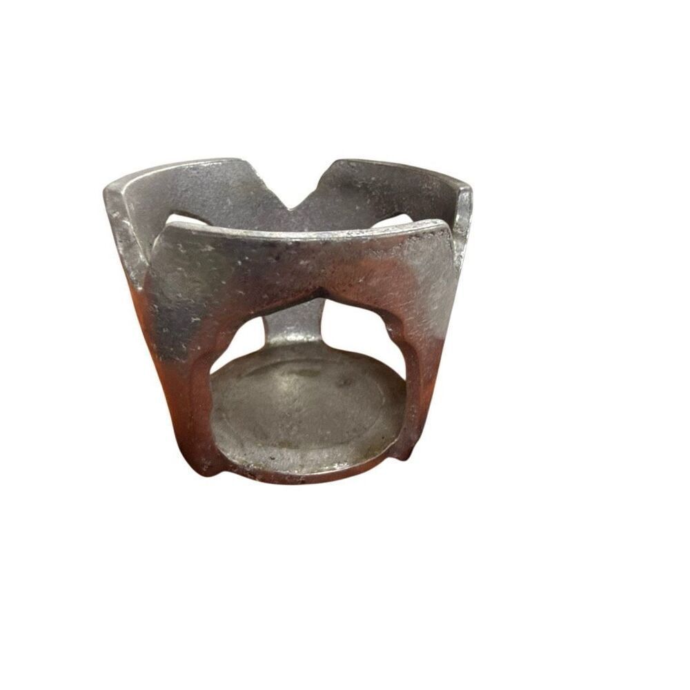 Carson Silver Glass Votive Candle Holder 2.75" W x 2" H